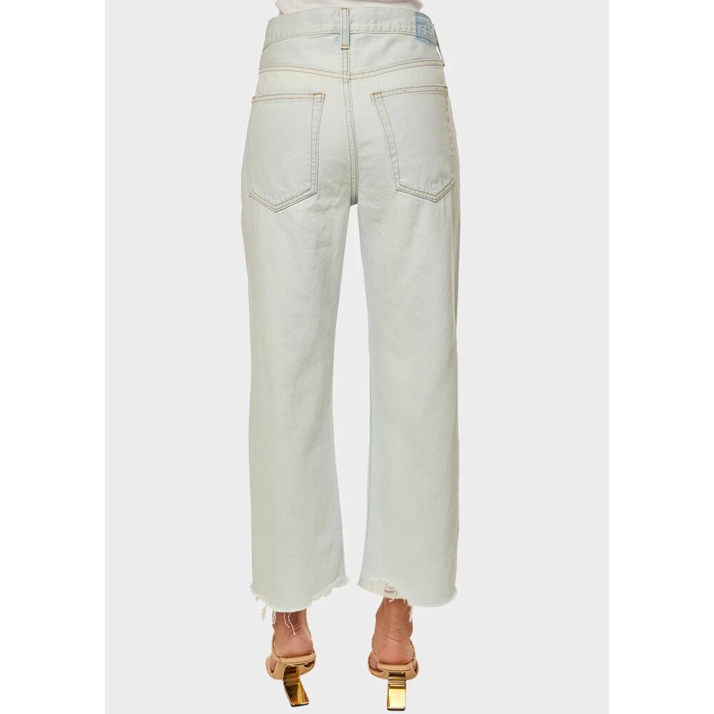 NWT Etica Altin Loose Fit Crop Jeans Distressed Light Wash Anthropologie - 27 - Picture 5 of 14